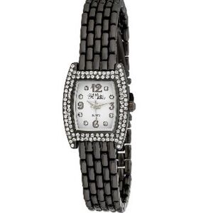 Bob Mackie Black and Silver Women's Watch